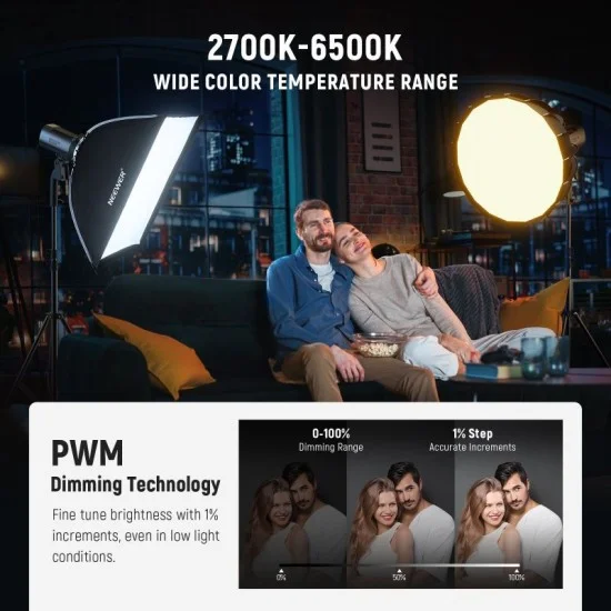 Neewer MS150B MINIBI-COLOR LED VIDEO LIGHT UK _ black
